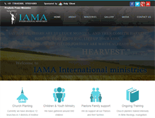 Tablet Screenshot of iamainternationalministries.org
